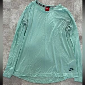 Nike Mint Green Long Sleeve Tee